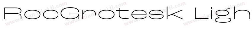 RocGrotesk Light字体转换